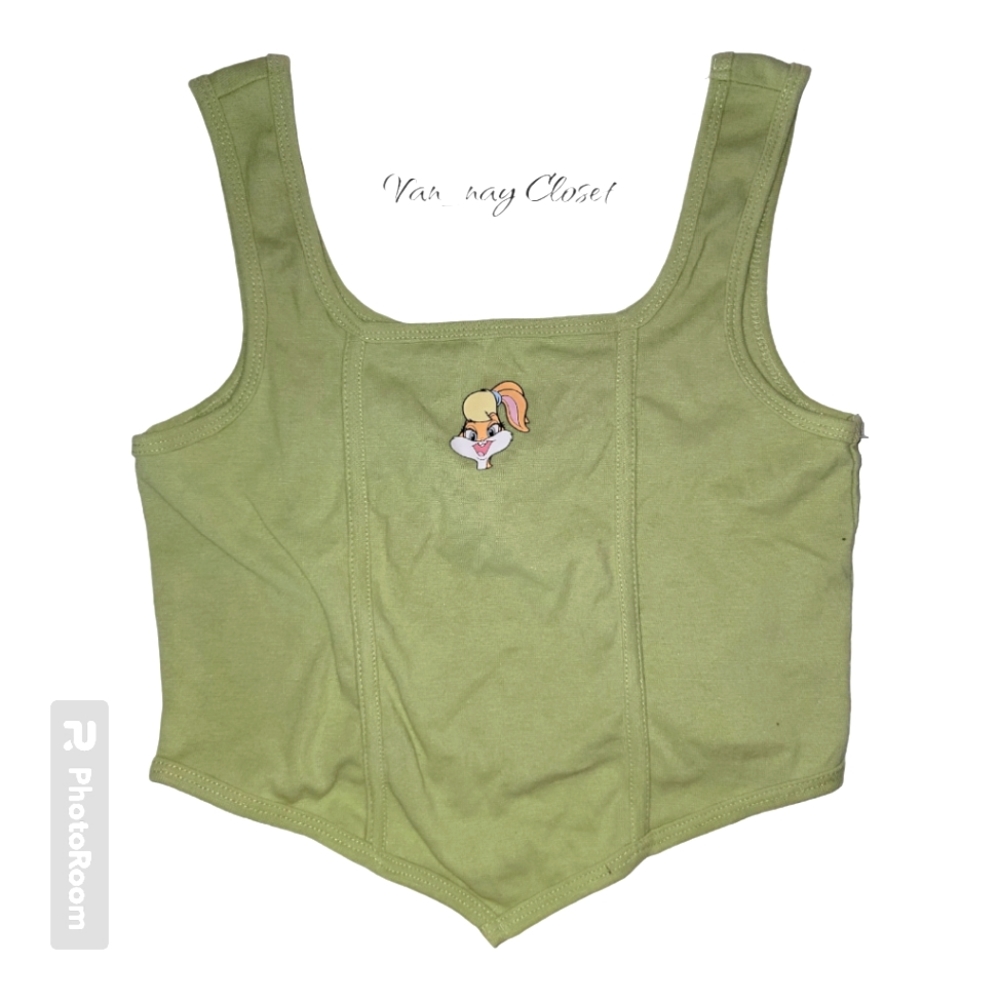 Looney Tunes green Lola bunny crop top